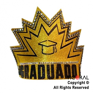 CORONA GRADUADO ORO x 1
